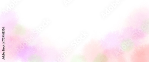 ピンクの水彩画