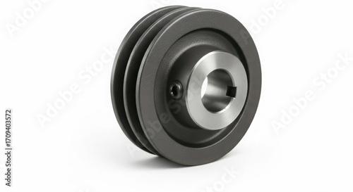 Heavy duty cast iron double groove v belt pulley