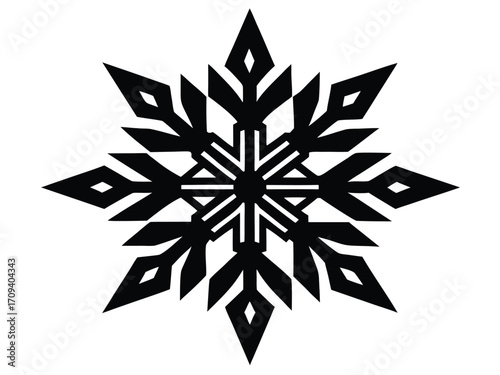 Wallpaper Mural holiday snowflake star vector icon Torontodigital.ca