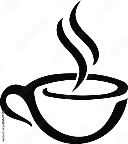  tea cup icon silhouette