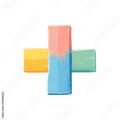 Simple plus sign symbol