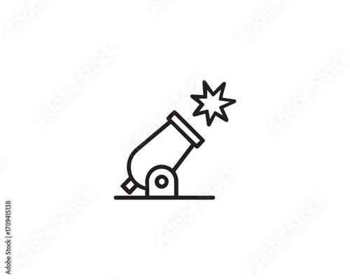 Mortar icon vector design art illustration