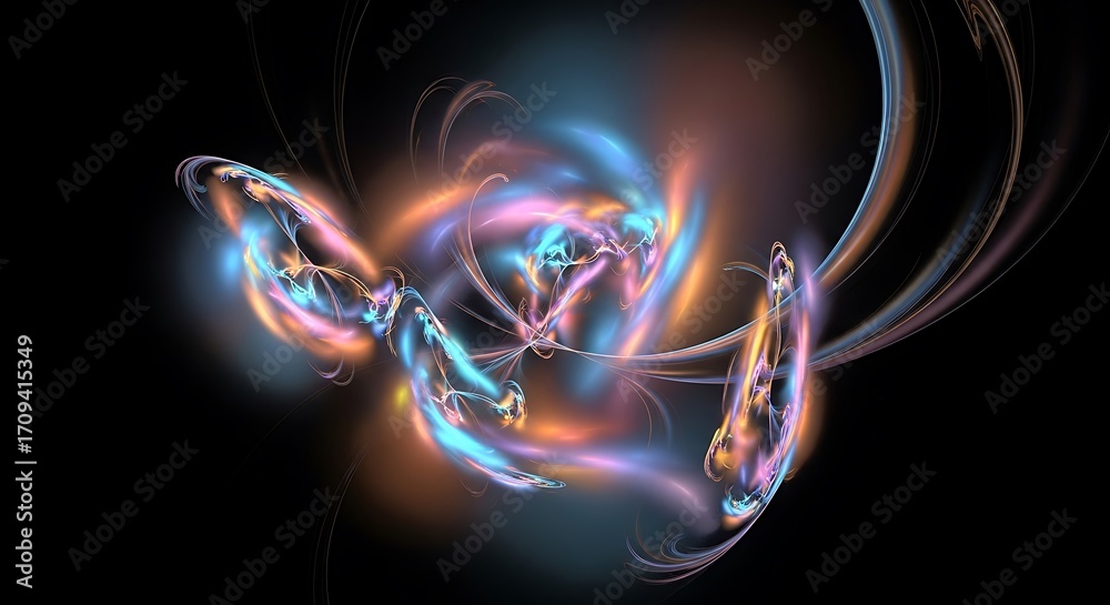 Fototapeta premium Abstract Colorful Fractal Design.