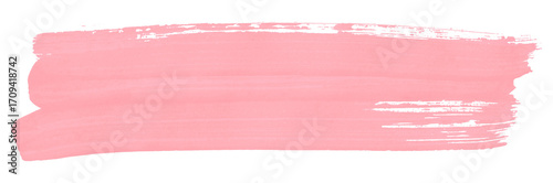 pink watercolor background. Artistic hand paint. Isolated on transparent background.