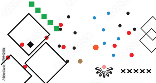 Abstract Geometric Shapes  Background for Web Design ,Print, Presentation, banner , Flyer, magazine. design