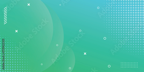 Abstract background with modern overlapping geometric shapes and dynamic dots. Graphic design elements for posters, covers, and banners.
