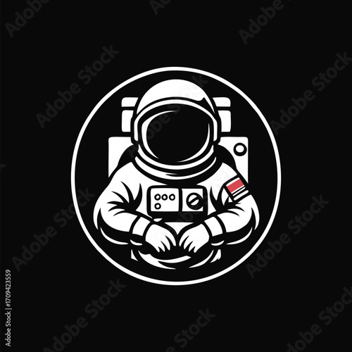 Astronaut design vector art illustration