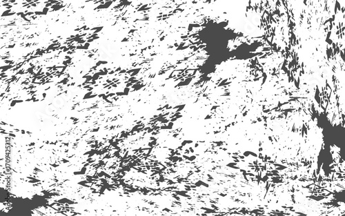 Monochrome texture composed of irregular graphic elements. Dirt overlay effect use for frame vintage and image grunge style.