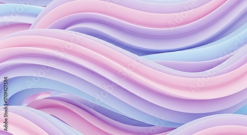 Pastel Swirls Abstract Background.