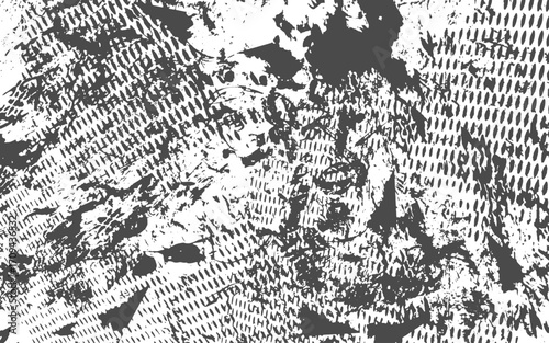 Gritty distressed texture overlay with vintage grunge imperfections for design.grayscale texture background mottled black white gray distressed grunge pattern overlay design element