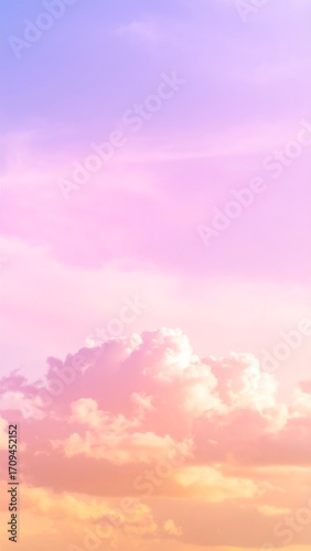 Soft pastel cloudscape, blended colors