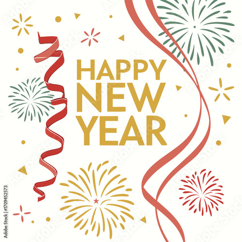 Holiday Celebration with New Year Fireworks
