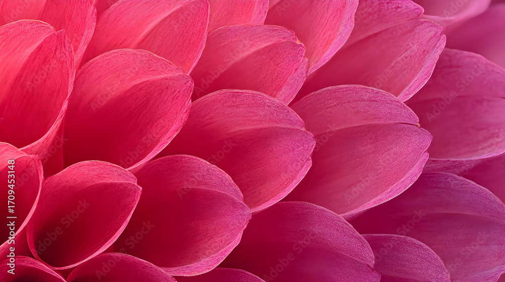 Fototapeta premium A vibrant close-up of pink petal layers showcasing the delicate beauty of nature, perfect for floral enthusiasts and designers.