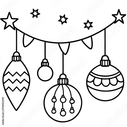 Christmas Ornament Garland
