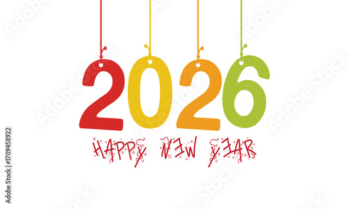 Modern Happy New Year 2026 design with golden typography, fireworks, glitter, and confetti. Perfect for greeting cards, banners, posters, invitations, wallpapers, and festive holiday graphics.