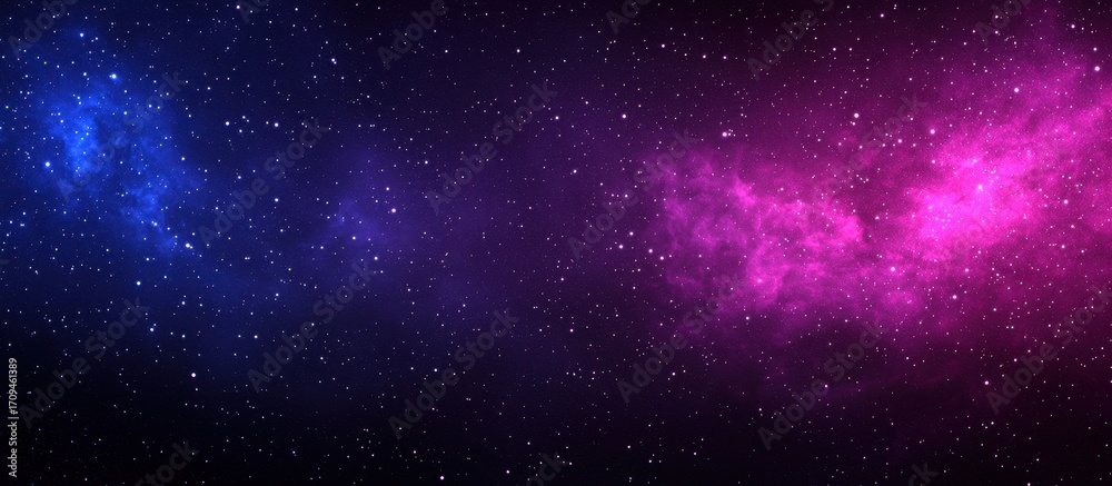 Naklejka premium Stunning Cosmic Background with Colorful Nebula and Stars