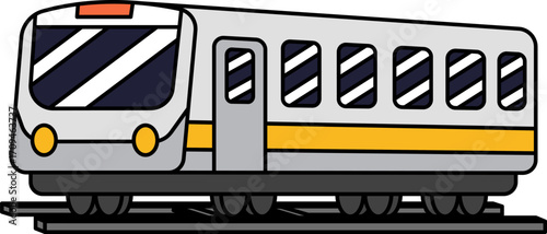 isolate illustration of a train