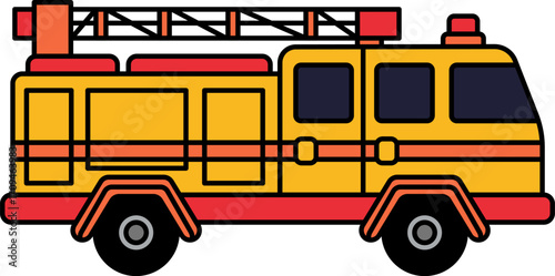 illustration of a fire truck