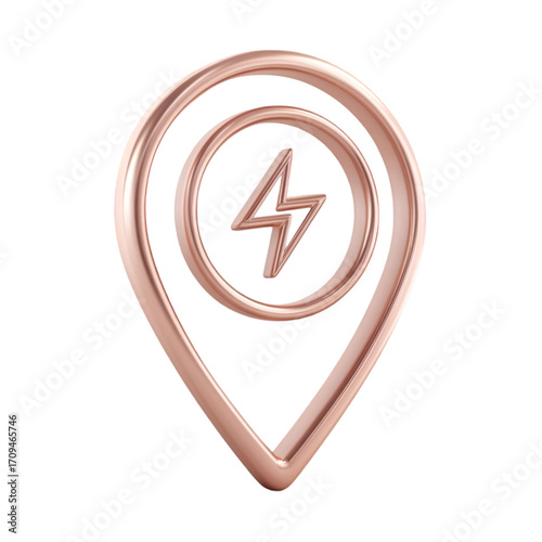 Free Download A modern electric charging point icon in a sleek design, representing advancements in technology and renewable energy. - GFXLoad