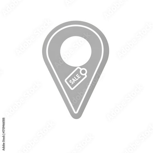 Free Download A modern sale tag icon representing discounts and promotional offers, ideal for marketing and advertising activities. - GFXLoad