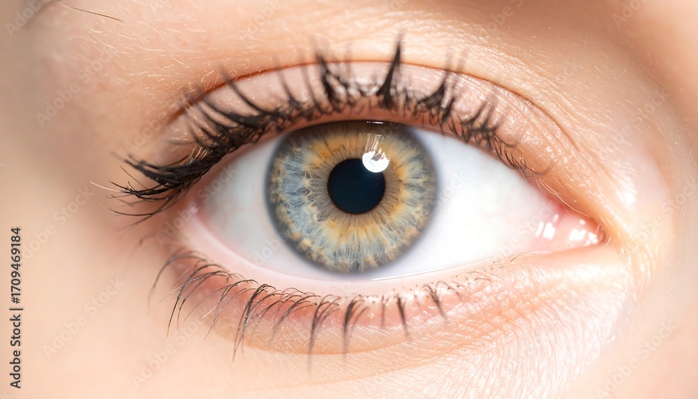 Fototapeta premium Close-up of a light-colored eye (1)