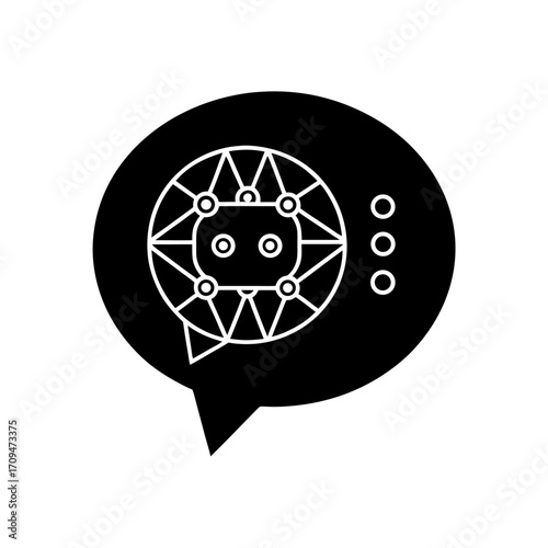 conversational ai bubble icon 