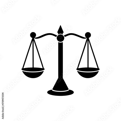balance scale justice icon 