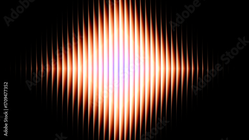 3D Rendering Abstract Minimalist Geometric Background with Diamond Metallic Stripes Fluted Glass