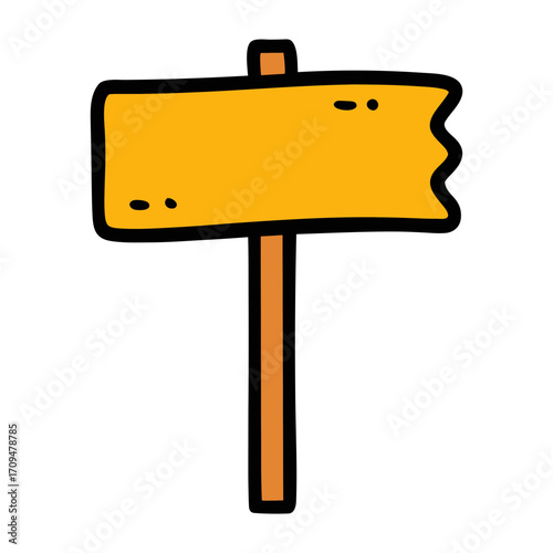 wooden sign with arrow