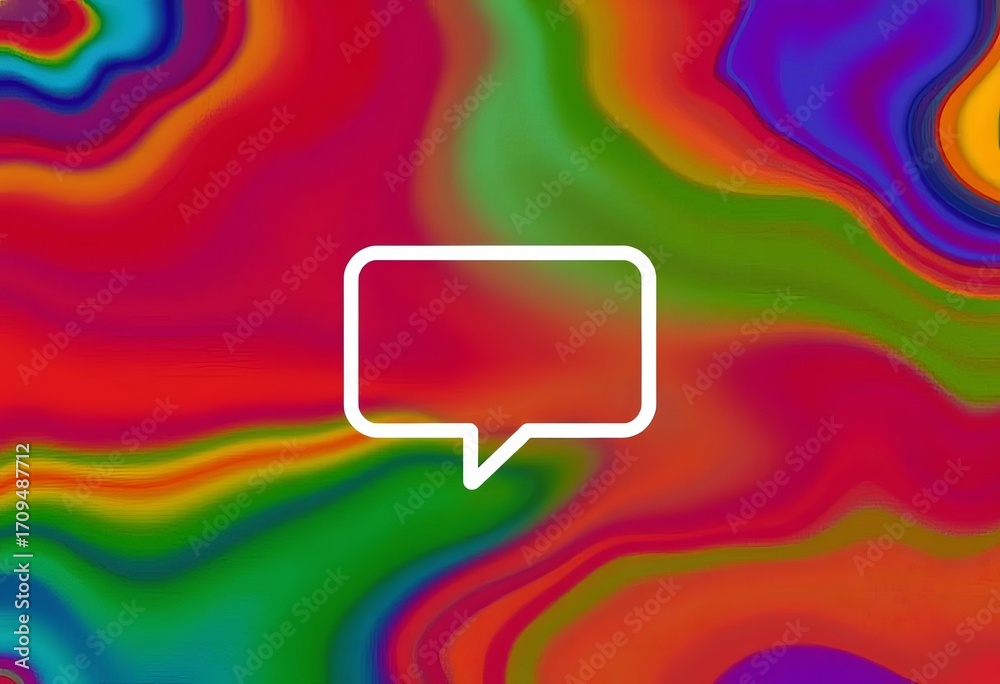 Obraz premium Clean white vector message box icon isolated on background, empty, illustration