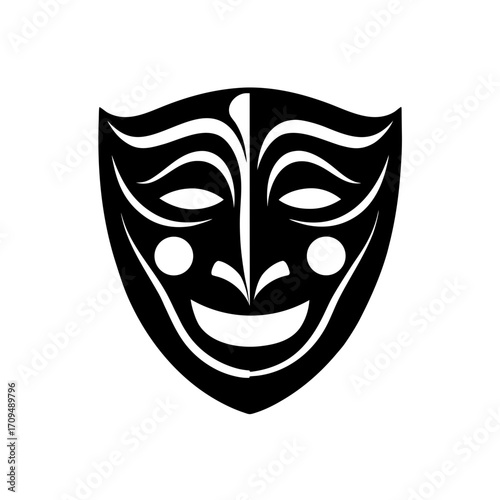 theater masks drama icon 