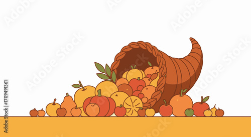 Autumn Harvest of Fresh Fall Apples and Pumpkins in a Farmer's Market, Vibrant Seasonal Fruits and Vegetables Display for Autumn Food Festivals and Thanksgiving Celebrations