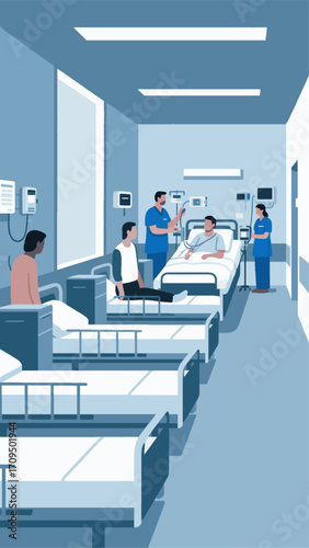 vector of patients being treated in hospital