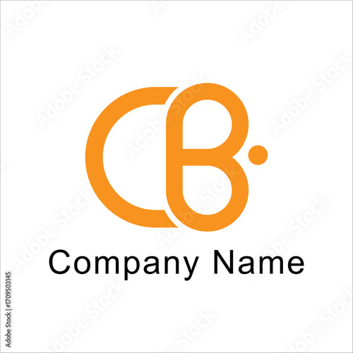 CB logo vector illustration with modern concept suitable for company or corporate design