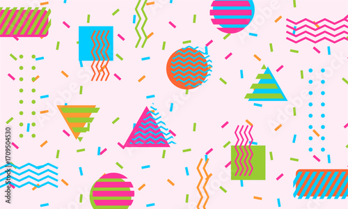 flat design of abstract geometric background