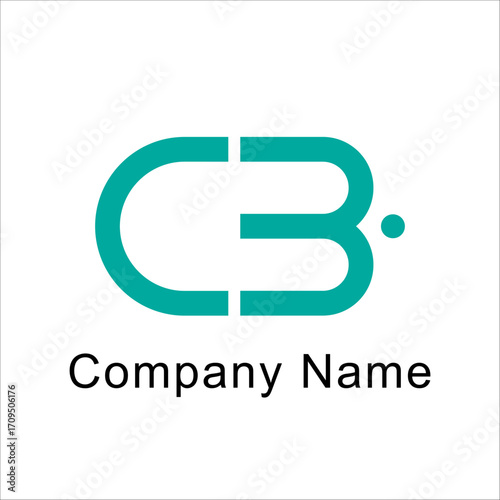 CB logo vector illustration with modern concept