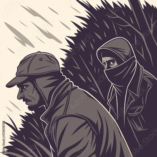 vector illustration of a man