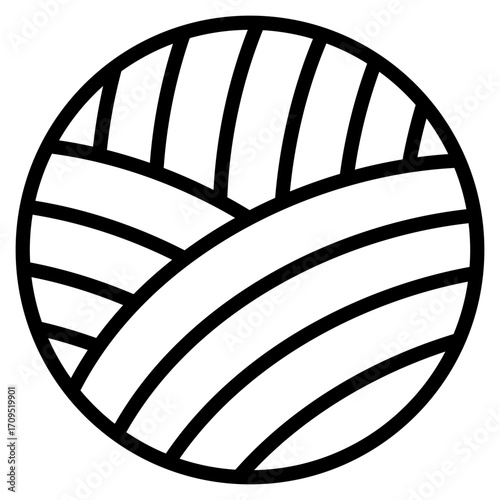 Yarn Ball  Icon Element For Design