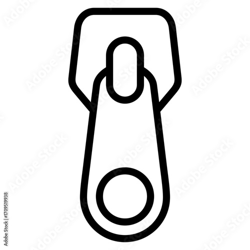 Zipper  Icon Element For Design