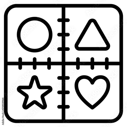 Patchwork  Icon Element For Design