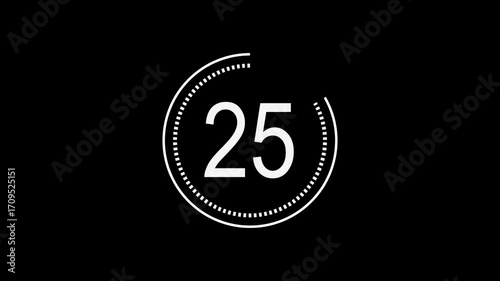 30 Second Circle Countdown Timer with Progress Bar and Alpha Channel
Circle Countdown Timer

