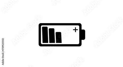 Low battery icon indicating low power or energy depletion
