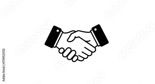 Professional handshake symbolizing trust and partnership in business.