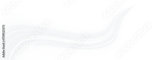 Canvas Print Rapid light trails streak horizontally on a light background, symbolizing fast data transfer