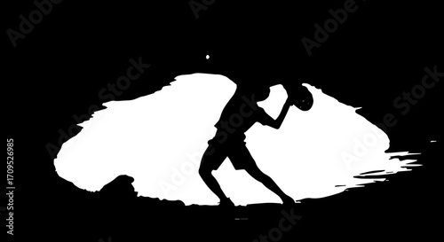 Dynamic athlete throwing a baseball with powerful motion, capturing athletic achievement and competitive spirit.