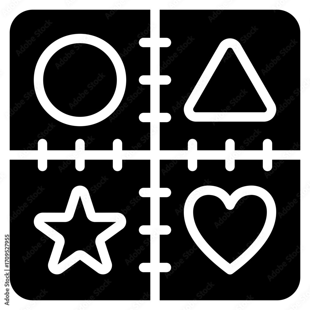 Fototapeta premium Patchwork Icon Element For Design