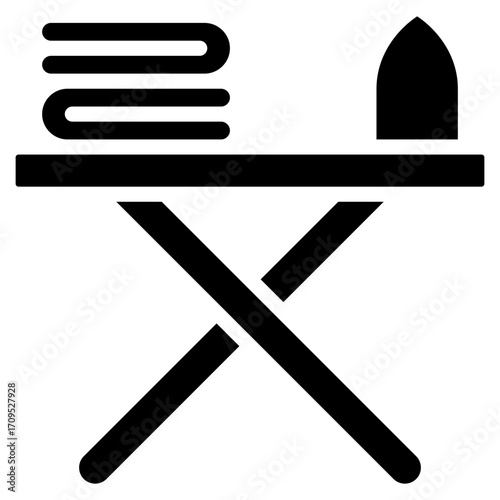 Ironing Board  Icon Element For Design