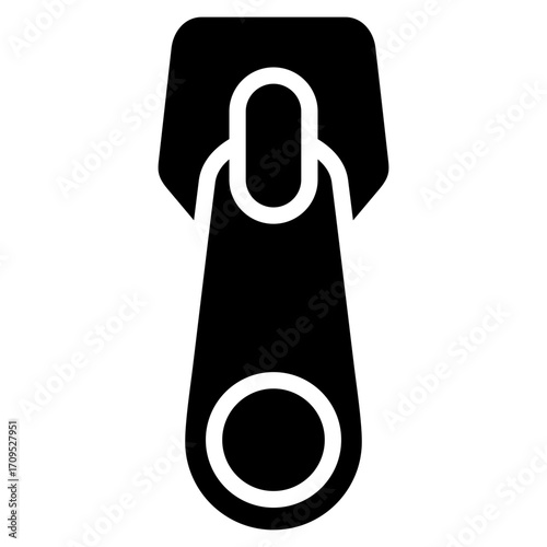 Zipper  Icon Element For Design