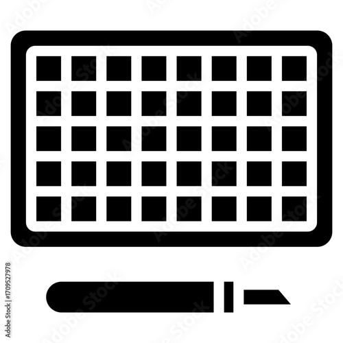 Cutting Mat  Icon Element For Design