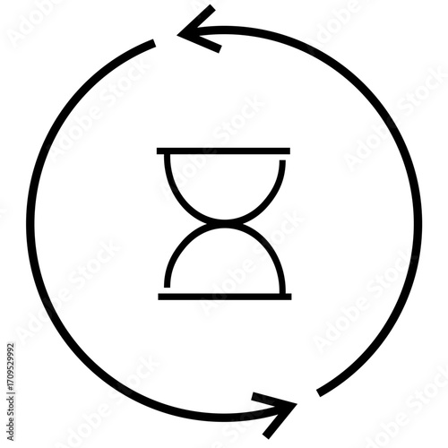 Clock Icons, Clock icon with editable stroke, Time and Clock Icons Classic Line Series, Time Line Icons